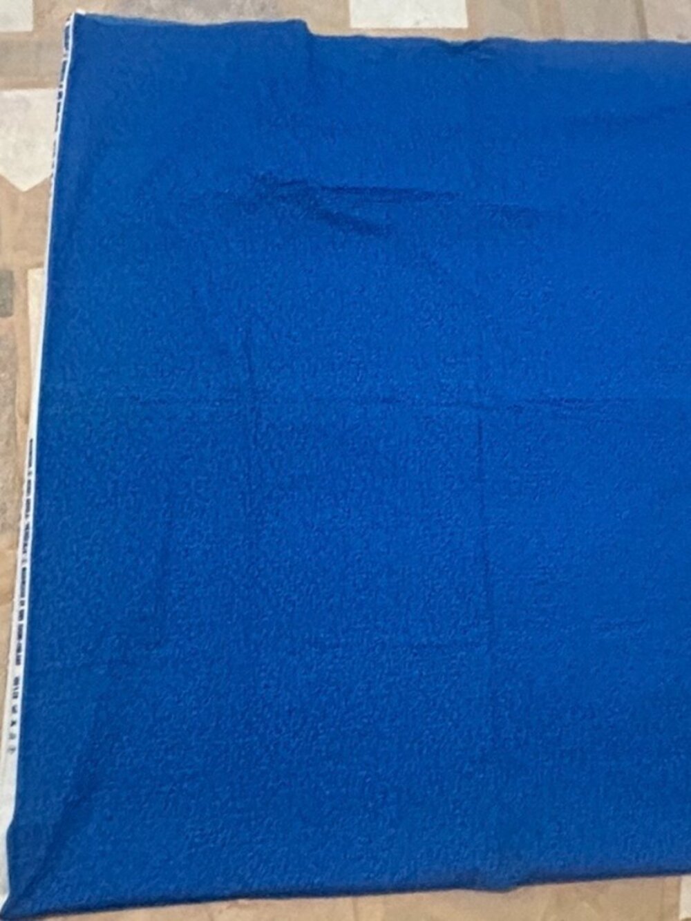 Vintage Paivakirja Marimekko Blue and White Fabric Material 108" x 52"